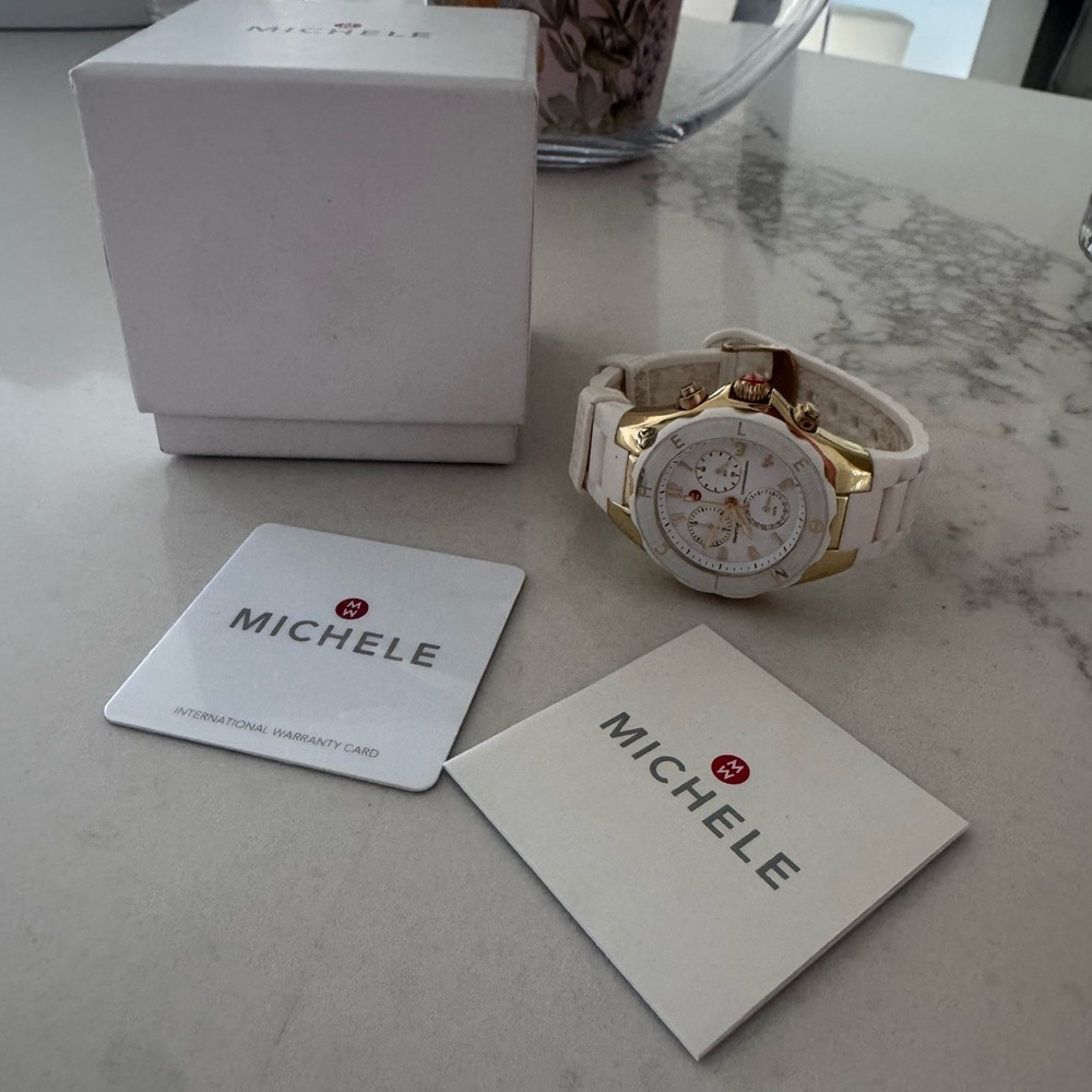Michele Jellybean Silicone Band Watch